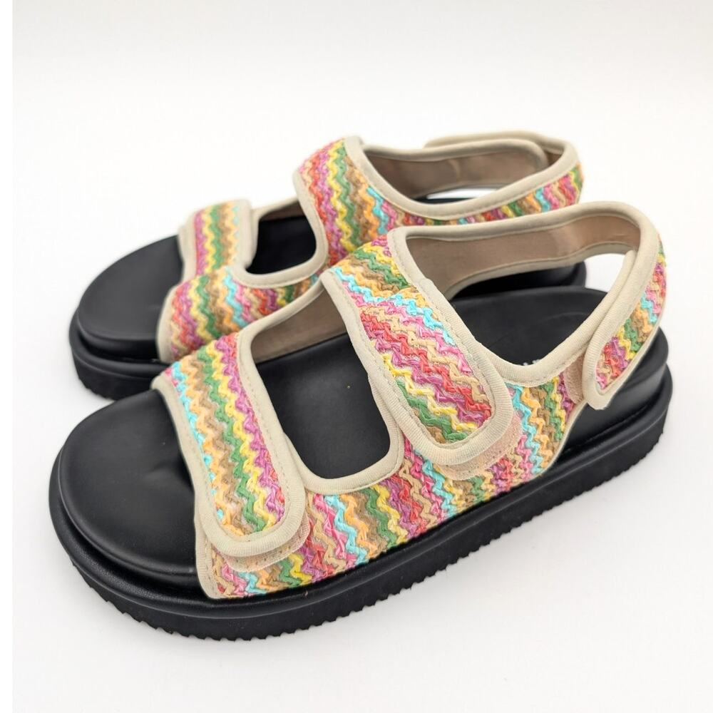 ABound Chance Platform Sandal Women's Yellow Clover Multi Size US6M